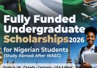 Fully Funded Master’s Scholarships 2026 for Nigerian Students (Study Abroad for Free)