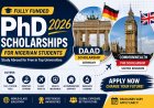 Fully Funded PhD Scholarships 2026 for Nigerian Students (Apply Now – DAAD & Commonwealth)