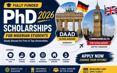 Fully Funded PhD Scholarships 2026 for Nigerian Students (Apply Now – DAAD & Commonwealth)