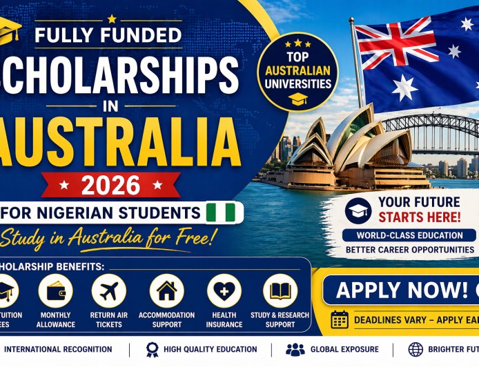 Fully Funded Scholarships in Australia 2026 for Nigerian Students (Study in Australia for Free)