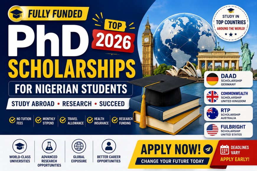 Top Fully Funded PhD Scholarships 2026 for Nigerian Students (Apply Now)